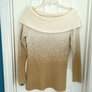 SWEATER WITH GOLD GLITTER🌺🌺